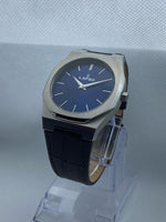 Reloj Blue con 2 manecillas - Correa de piel café